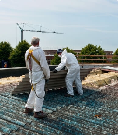 When asbestos-containing materials are disturbed due to a catastrophe, they can pose a significant health risk, which is why we offer asbestos and lead abatement services. 
